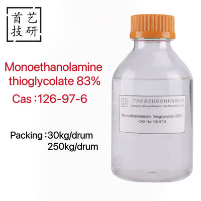 Formula molecolare C4H11NO3S Monoetanolammina tioglicolata per acqua Solubilità capelli e prodotti di bellezza