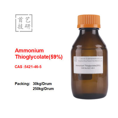 Tioglicolo di ammonio 59% Agente riducente per la cura dei capelli Liquido Non pericoloso Legger odore Perma