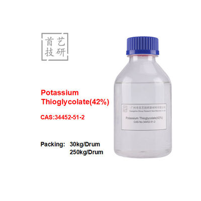 Tioglicolo di potassio 42% solubile in acqua Punto di ebollizione > 300 °C Stabile / Densità