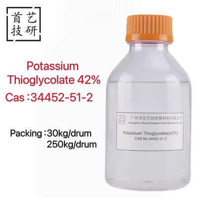 Purezza Tioglicolo di potassio per la sintesi organica Solubile in acqua 42%